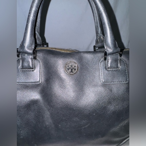 Tory Burch Classic Black Leather Satchel - Picture 3 of 13